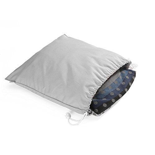 100% Cotton Canvas Travel Laundry Bag, 2-Pack (Small, Light Grey) - color: Light Grey, size: Small
