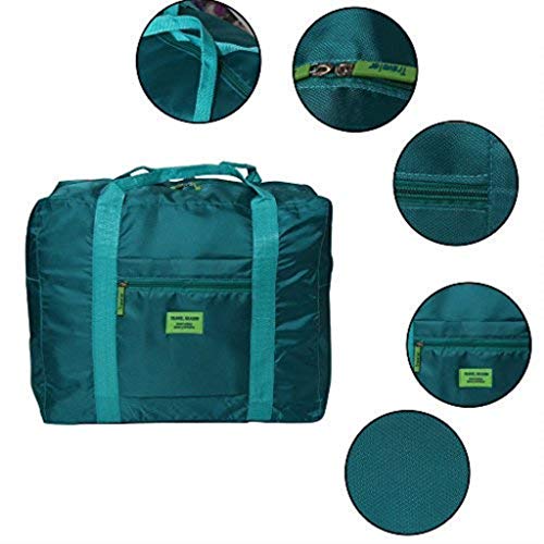 Travel Luggage Duffle Tote Bag Lightweight Waterproof Foldable Storage Carry Bag (Blue)