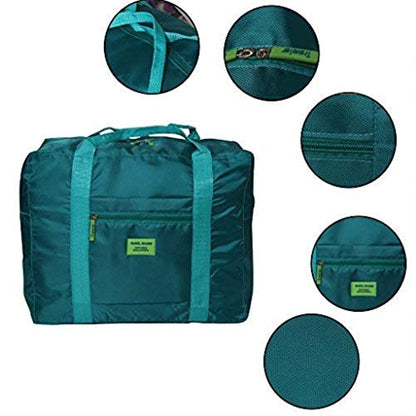 Travel Luggage Duffle Tote Bag Lightweight Waterproof Foldable Storage Carry Bag (Blue)