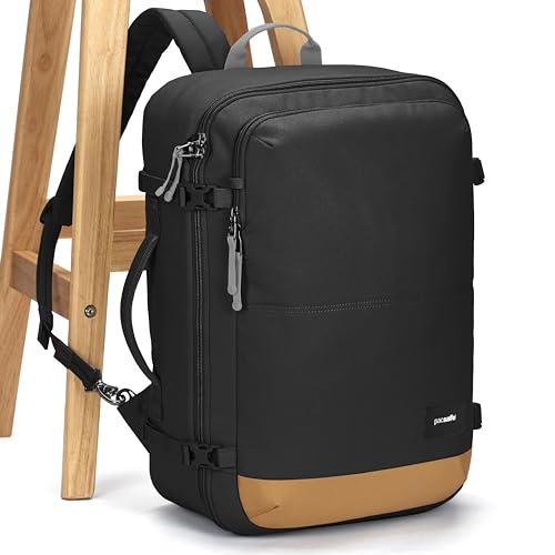 Pacsafe GO Anti Theft 34L Carry-on Backpack, Jet Black - color: Jet Black