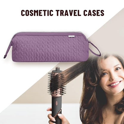 KarSyon Shark Flex Style Case for Dy son Airwrap Hair Dryer Brush Revlon Hair Tools Travel Bag Carrying Case Flat Curling Iron Organizer (Purple) - color: Purple