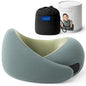 Ostrichpillow Go Neck Pillow, Travel Pillows for Airplanes, Premium Memory Foam Travel Pillow, 360º Ergonomic Design, Asymmetrical Sides, Travel Bag Included, Washable Modal Cover - color: Forest Snooze