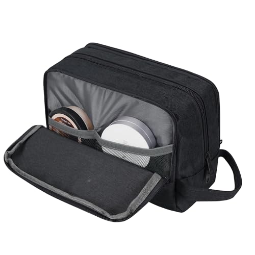 Toiletry Bag for Men Hanging Dopp Kit Water Resistant Shaving Bag Small Toiletry Bag for Traveling (Denim Pure Black) - color: Denim Pure lack
