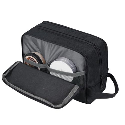 Toiletry Bag for Men Hanging Dopp Kit Water Resistant Shaving Bag Small Toiletry Bag for Traveling (Denim Pure Black) - color: Denim Pure lack