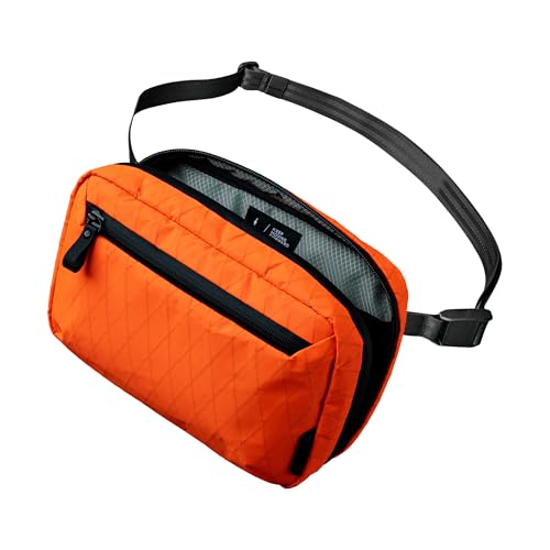 ALPAKA Elements Tech Case - Travel Organizer Pouch for Electronics, Cables, EDC with Weatherproof Fabrics, YKK Zippers (Hot Orange RVX21 Fabric, Halloween Edition) - color: Orange