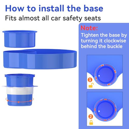 [2 Packs] Kids Car Seat Tray, Travel Tray with Cup Holder for Toddler, Kids Car Seat Food Snack Organizer for Road Trip, Stroller snack tray travel must haves - Blue+Pink - color: Blue+Pink