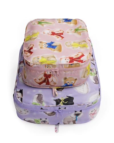 BAGGU Large Packing Cube Set - Fancy Animals - color: Fancy Animals