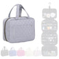Hanging Toiletry Bag for Women Cosmetic Toiletries Travel Bag, Grey - color: Grey