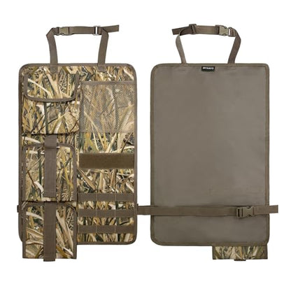 MYDAYS 2 Pack Tactical Seat Back Gun Rack, Camo Front Seat Organizer with MOLLE Panel Vehicle Gun Holder, Hunting Rifle/Shotgun (Camo1) - color: Camo1
