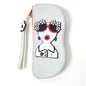 Longjet Soft Silicone Eyeglasses Pouch Case for Glasses and Sunglasses with Zipper Closure and Wristlet Strap - color: Grey
