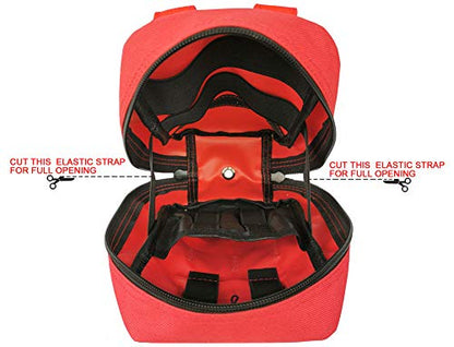 First Aid Pouch Empty Small, Tactical Molle EMT Pouch Compact Medical IFAK Rip Away Untility Bag Pouches - color: RED