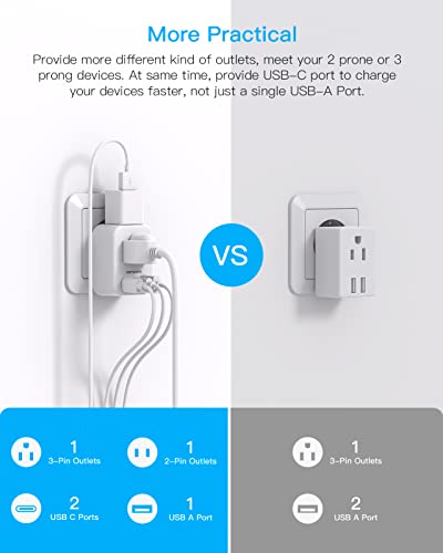 HANYCONY South Africa Travel Plug Adapter, Type M Power Adapter with 2 AC Outlets 3 USB Ports(2 USB C) for US to South Africa Botswana Namibia India Nepal Bhutan Sri Lanka - style: Type M - South Africa