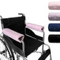 SPRING SEAON Wheelchair Armrest Covers 2 Pack Soft Memory Foam Wheelchair armrest Pads Wicking Washable for Office Transport Chair (Pink) - color: Pink