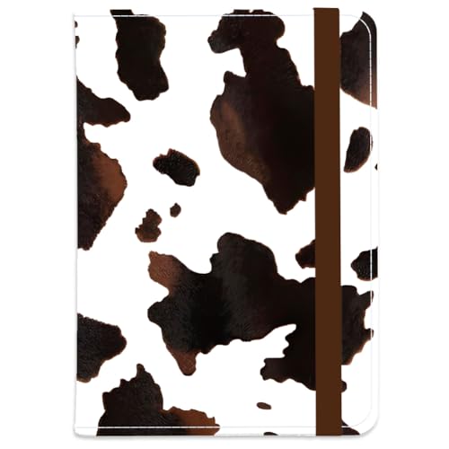 Cow Leather Passport Holder Cover Ranch Animals Travel Wallet Passport Case with Credit Card Slots for Women Men Travelling Essentials for Flying - color: Cow Pattern