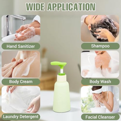 3.4oz Travel Shampoo Bottle with Flip Cap, Refillable Plastic Pump Bottles Dispenser for Soap, Shampoo, Lotions, Liquid Body Wash, Creams and Massage Oil (2Pack, 3.4oz/100ml) - size: 3.4 fl oz