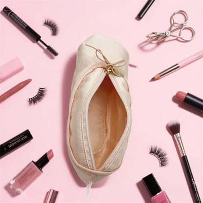 4Pcs Ballet Makeup Bag Bulk Dance Recital Gifts for Teen Ballerina Dancer Cosmetic Pouch Teacher Gifts Set Party Favors Pink - color: Pink 4