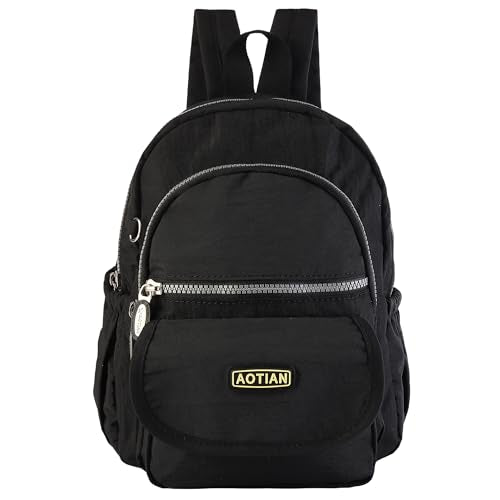 AOTIAN Mini Nylon Women Backpacks Casual Lightweight Small Daypack for Girls - color: Mini Black