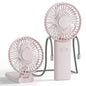 HandFan Ultra-Slim & Lightweight Handheld Fan (0.5in,0.3lb), 5 Speeds Portable Hand Held Fan USB Rechargeable 180° Foldable, Quiet Summer Essentials with Lanyard for Travel/Concerts/Lash (Pink) - color: Pink