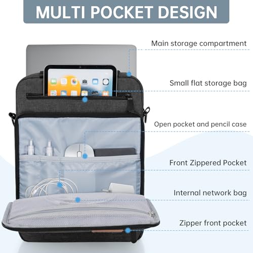 15 inch Laptop Sleeve Bag,Padded Protective Travel Carrying Case for New 15"/15.3" MacBook Air M5 M4 M3 M2 2026-2023,Dell XPS 15 Plus,15 Inch Surface Laptop 7/6/5/4/3,Galaxy Tab S9 Utra 14.6" - color: Grey, size: 15 Inch