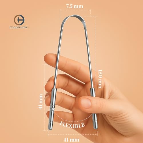 Tongue Scraper Set – Cleaner Kit with Bamboo Toothbrush with Charcoal Bristles & Travel Case – Daily Oral Hygiene Tool for Men & Women (Stainless Steel, 2 - Pack),Reduce Bad Breath, Tongue Scrubber - color: Stainless Steel