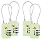 TSA Accepted Luggage Travel Lock, Set-Your-Own Combination Lock for School Gym Locker, Luggage Suitcase Baggage Locks, Filing Cabinets, Toolbox, Case (Mint Green, 4 Pack) - color: Mint Green, size: 4 Pack
