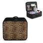 Empty First Aid Bag Leopard Print Medical Bag Empty Large Capacity for Home Office and Travel Use Lightweight Washable Soft Fabric - color: Leopard Print