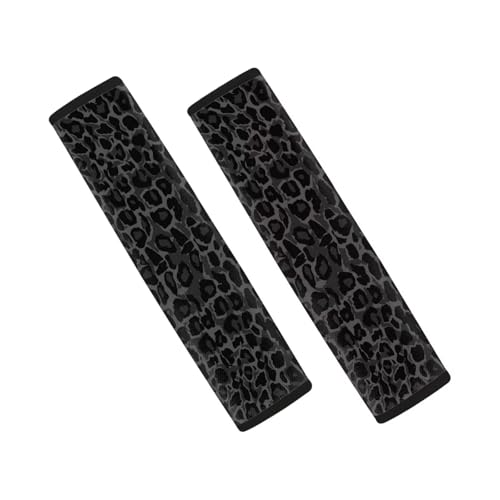 Gray Leopard Print Car Seat Belt Cover Seatbelt Shoulder Pad 2 Pack Comfortable Car Interior Automotive Anti-Slip Shoulder Strap Protects Fit Most Cars, Truck, Suv, or Van - color: A-Gray Leopard Print