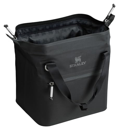 Stanley All Day Julienne Soft Cooler Bag and Lunch Box | Insulated Travel Bag with Zipper | BPA-Free - color: Black, style: Mini