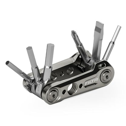 Tilta Multi-Functional Mini Tool Kit | Features Allen Keys and Screw Drivers | Compact & Lightweight | Compatible with Most Cages & Camera Systems (Titanium Grey) TA-MMT-TG - color: Titanium Grey
