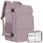 Sinaliy Travel laptop Backpack for Women, Personal Item Size Flight Approved, 16 Inch Laptop Bag with Multi-Pockets, College Computer Bag, Waterproof Carry On Backpack Casual Daypack Backpack - color: Purple, size: Large