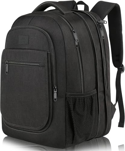 MATEIN Backpack for School, Expandable College Backpack for Boys Girl, Water Resistant Large Bookbag for Men Women, 15.6 inch Laptop Bag, Anti Theft Travel Daypack, Black - color: Black, size: 15.6 inch