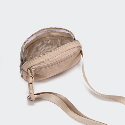 Pander Everywhere Belt Bag for Women, Fashion Waist Packs, Crossbody Bags, Everywhere Belt Bag with Adjustable Strap (Raw Linen). - color: Raw Linen Beige