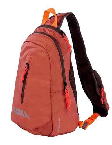 Eddie Bauer Stowaway Packable Sling Bag | Travel | Outdoor | Lightweight | Compact | Ripstop Nylon, Maroon-10L - color: Maroon