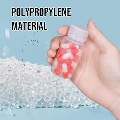 12 Pack 1oz Plastic Bottles with Lids - Wide Mouth BPA-Free Leak-Proof Sample Containers for Lab Reagents, Pills, Cosmetics, Travel Toiletries & Essential Oils Storage (Transparent, 1OZ/30ML) - size: 1OZ/30ML