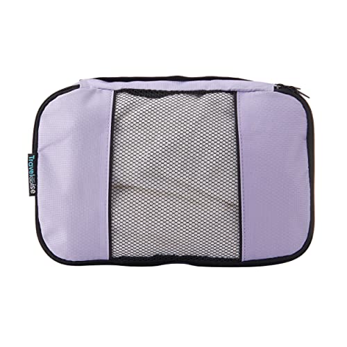TravelWise Luggage Packing Organization Cubes 5 Pack, Lavender, 2 Small, 2 Medium, 1 Large (TWPC-27) - color: Lavender