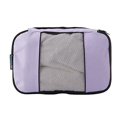 TravelWise Luggage Packing Organization Cubes 5 Pack, Lavender, 2 Small, 2 Medium, 1 Large (TWPC-27) - color: Lavender