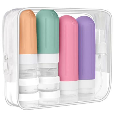 Landisun Travel Bottles for Toiletries 18Pack Travel Size Containers Toiletry Travel-Containers TSA Approved Leak Proof (Green) - color: Green