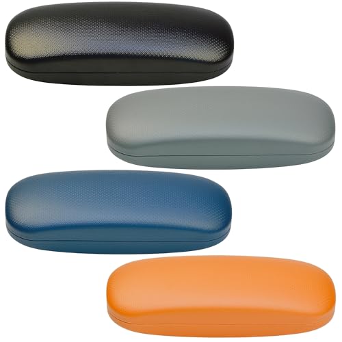Glasses Case,Eyeglass Case 4 Pack for Women Men,Glasses Case Hard Shell,Hard Eye Glass Case for Travel Study Work,Hard Case for Glasses,Sunglasses Cases
