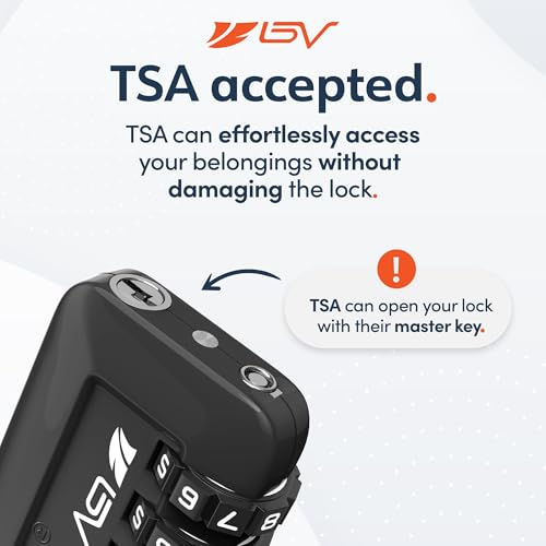TSA Accepted Luggage Travel Lock, Set-Your-Own Combination Lock for School Gym Locker, Luggage Suitcase Baggage Locks, Filing Cabinets, Toolbox, Case (Black, 2 Pack) - color: Black, size: 2 Pack