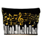 JIUWEIHU Piano Keys Makeup Bag, Musical Cosmetic Bags Travel Organizer Bag Zipper Pouch, Christmas Birthday Gifts for Pianist Music Lover Women Friend Colleague Sister Musicians - color: Multicolor 0064