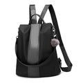 PINCNEL Women Backpack Purse Waterproof Nylon Anti-theft Rucksack Lightweight Shoulder Bag - color: Black, size: Large