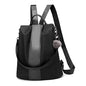 PINCNEL Women Backpack Purse Waterproof Nylon Anti-theft Rucksack Lightweight Shoulder Bag - color: Black, size: Large