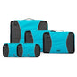 GOX Ultra Light 5 piece Packing Cubes Travel Luggage Organizer 1 Large 2 Medium 2 Small - color: blue