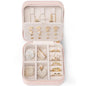 VLANDO Travel Jewelry Case, Small Travel Jewelry Organizer Box for Girls Women - Pink - color: Pink