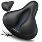 APECYC Bike Seat Cushion Gel Padded Saddle Cover for Men Women - Extra Padding Soft Comfort Bicycle Seat Cushion for Peloton, Stationary, Spin, Mountain, Road, Ebike - size: Wide