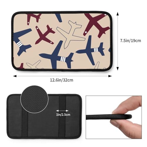 Aircraft Airplane Flying Universal Center Console Armrest Cover Pad Car Armrest Protector for Most Cars, Suvs & Trucks, Cushion with Easy Installation