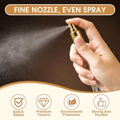 Mini Glass Spray Bottle 20pcs 10ml Clear Spray Bottle Empty, Fine Mist Refillable Mini Perfume Spray Bottle, Perfume Atomizer, Travel Spray Bottle For Hair, Small Empty Sample Containers Portable - size: Spray Bottle10ml-20P