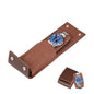 Travel Watch Case - Leather Watch Pouch with Velvet Lining, Single Case, Unisex | Business Travel and Office Christmas Gift (Brown - color: brown, size: Square shape