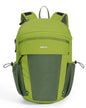ECOHUB 15L Lightweight Casual Daypack, Packable Backpack for Daily Use, Hiking & Travel, Foldable Small Backpack with Stretch Mesh Pockets, Water-Resistant Nylon, Reflective Design - color: Green