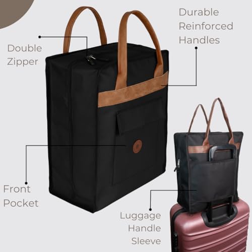 Shoe Bag for Travel, Portable Shoe Organizer, Storage Bag, Shoe Tote Bag for Women and Men - style: Black